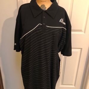 SRH Polo “Topper” NWT. SIZE L. Black